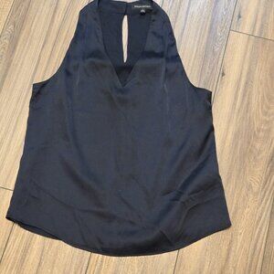 Banana Republic Dark Navy Blue Blouse Tank Office Business Size Small